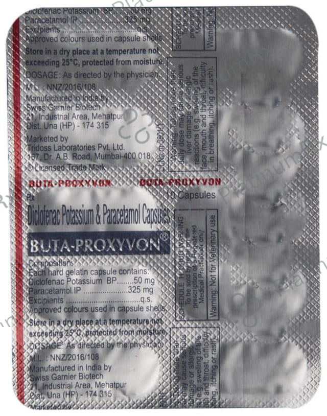 Buta Proxyvon 50/325mg Capsule 10s