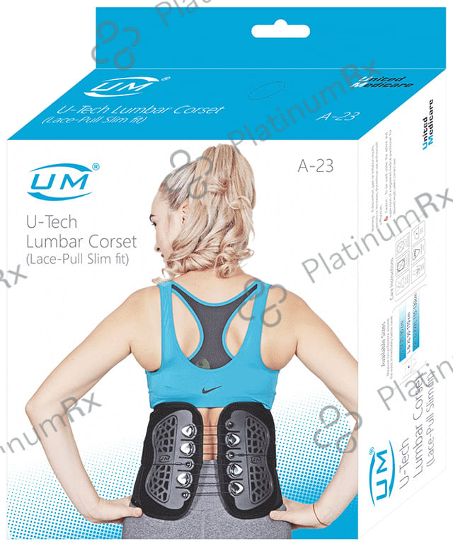 United Medicare U-Tech Lumbar Corset (Lace pull) Slim Fit Medium