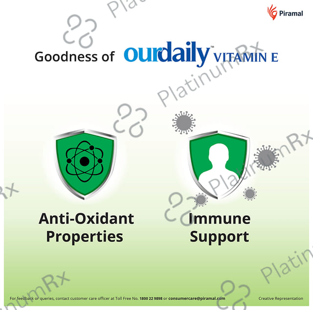 OurDaily Vitamin E 400mg Soft Gelatin Capsule 10s