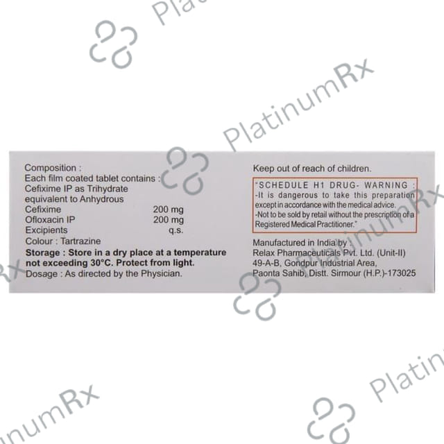 Mahacef Plus 200/200mg Tablet 10s