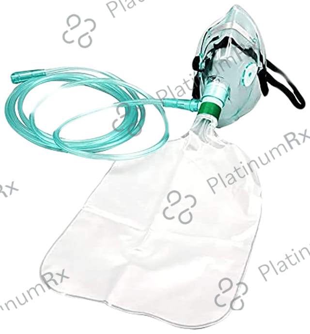 Mowell Non-Rebreathing (NRB) High Oxygen Concentration with Reservoir Bag Face Mask for Adults