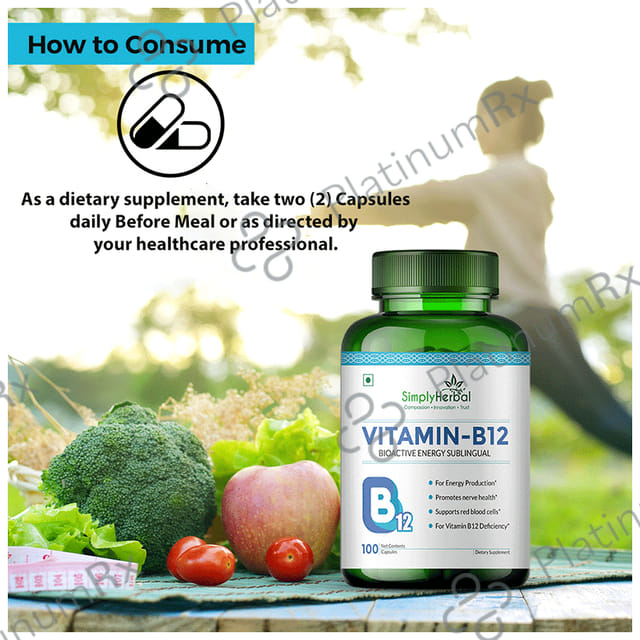 Simply Herbal Vitamin B12 Capsule