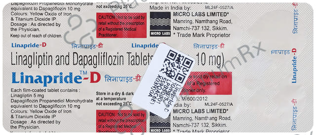 Linapride D 10/5mg Tablet 10s