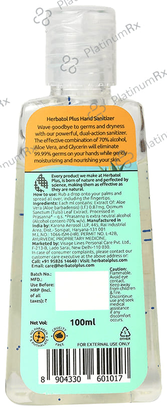 Herbatol Plus Hand Sanitizer 1X100ml