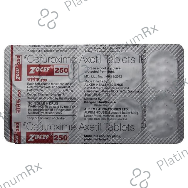 Zocef 250mg Tablet 10s