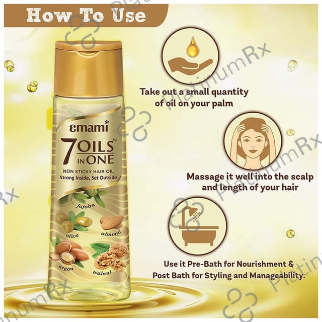 Emami 7 Oils in One Non Sticky Hair Oil 300 ml