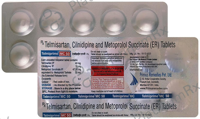 Telmiprime MC 10/50/40mg Tablet 10s