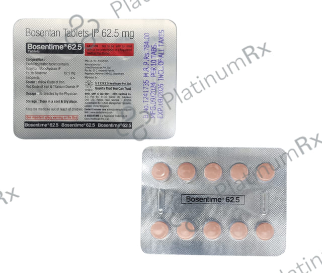 Bosentime 62.5mg Tablet 10s