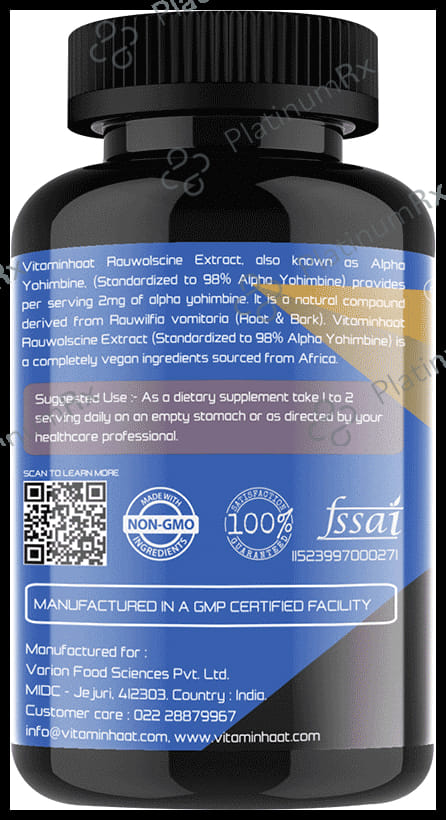 Vitaminhaat Alpha Yohimbine Xtend-Series 2.0mg Capsule 30 capsules