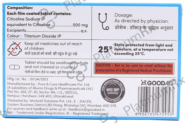 Aidcoline 500mg Tablet 10s