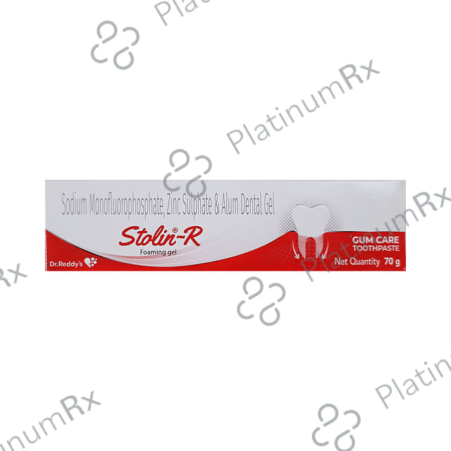 Stolin-R Foaming Dental Gel - For Teeth & Gum Care 70 Dental Gel