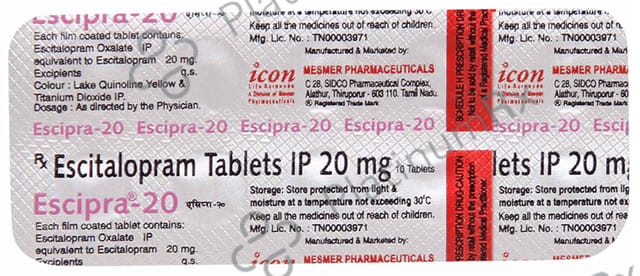 Escipra 20mg Tablet 10s