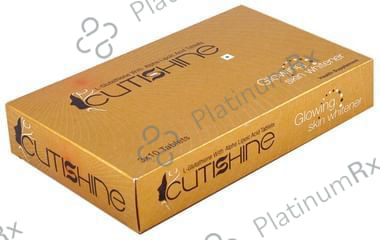 Cutishine L-Glutathione with Alpha Lipoic Acid ALA for Skin Health - Tablet 10 Tablet