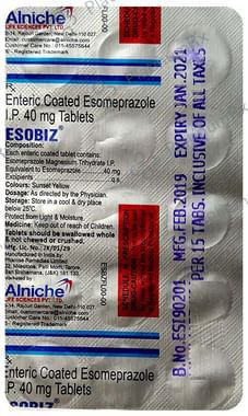 Esobiz 40mg Tablet 15s