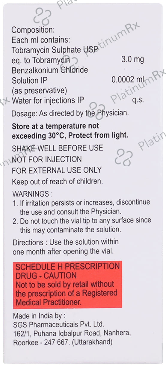Tobraject 0.3% Eye Drop 10ml