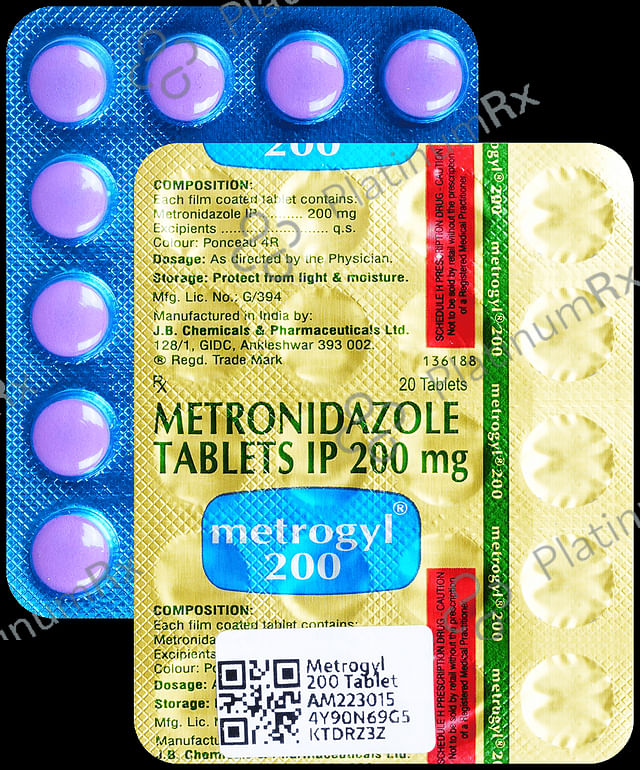 Metrogyl 200mg Tablet 20s