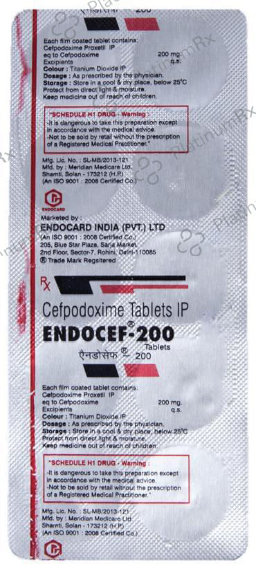 Endocef 200 Tablet