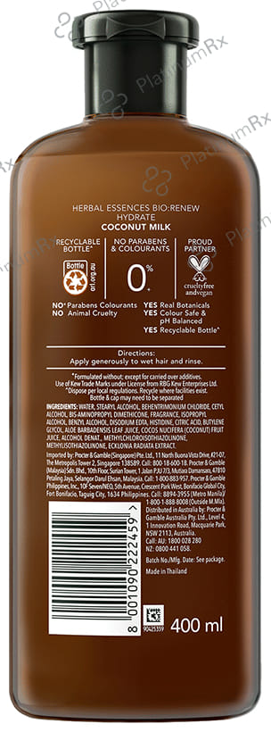 Herbal Essences Bio:Renew Hydrate Coconut Milk Conditioner 400ml