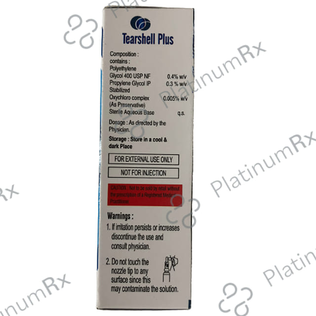 Tearshell Plus Lubricant Eye Drops BKC Free