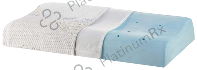 The White Willow Cervical Orthopedic Memory Foam Cooling Gel Contour Pillow XS