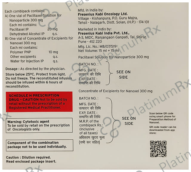 Nanoxel 300mg Injection 1s