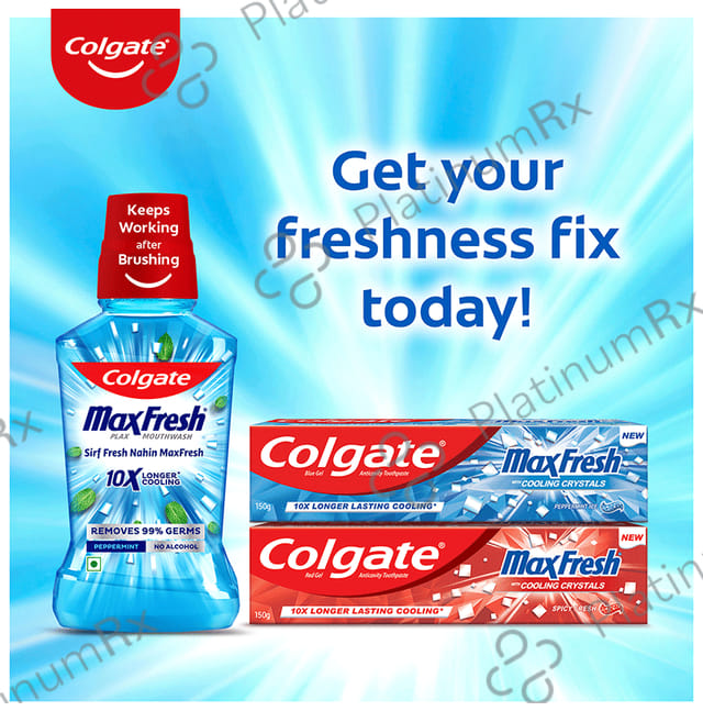 Colgate Maxfresh with Cooling Crystals Anticavity Peppermint Ice Toothpaste 80gm