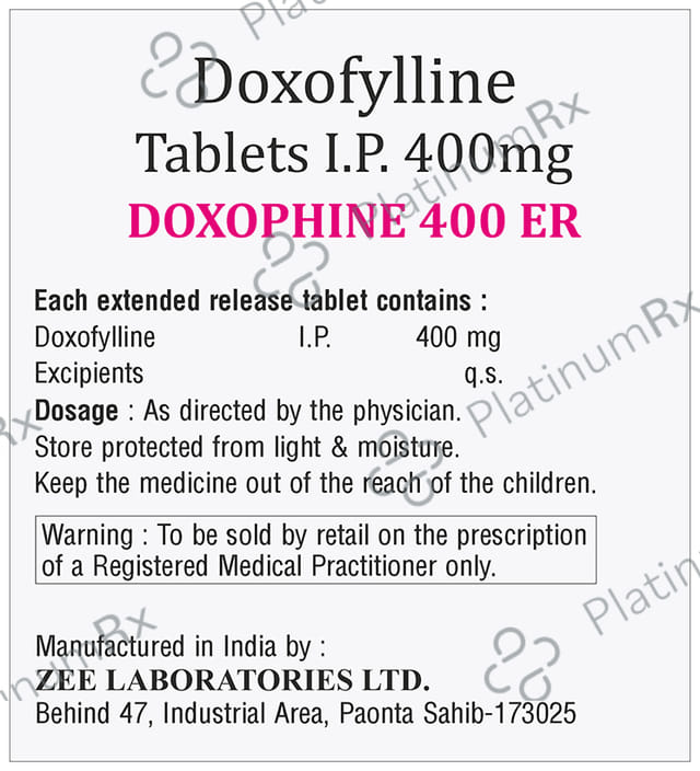 Doxophine 400mg Tablet ER 10s