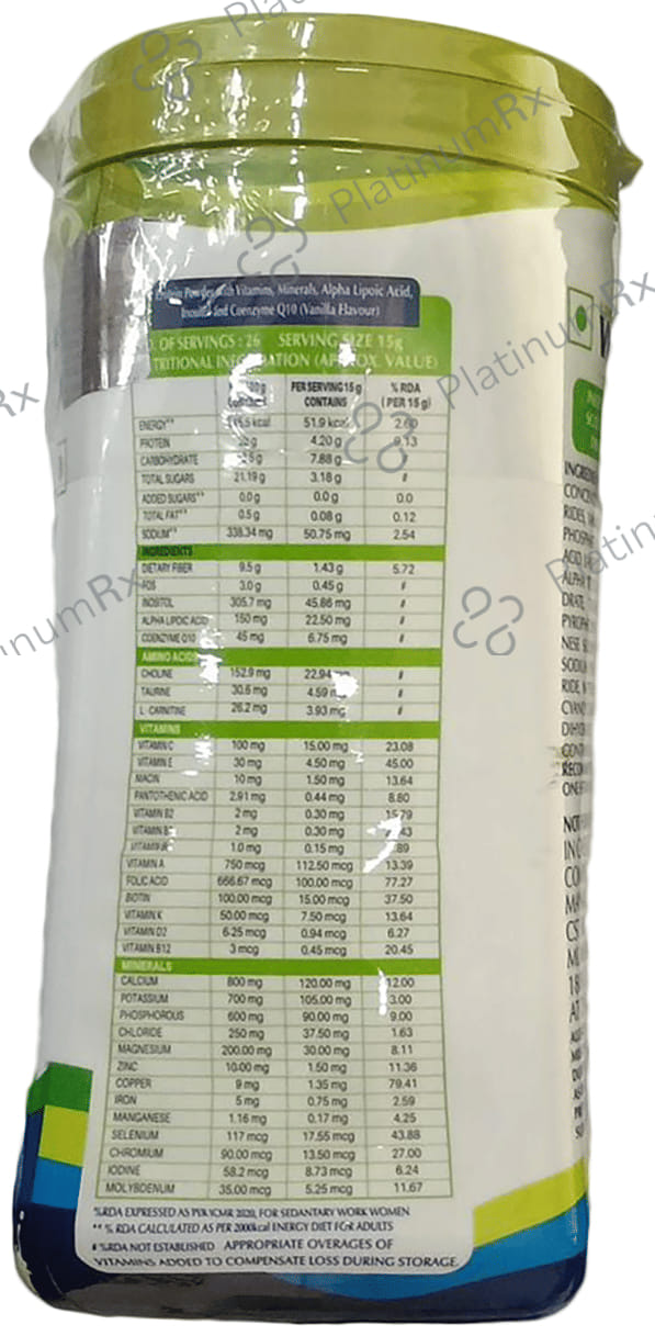 Vimpro Protein with ALA, Inositol & Coenzyme Q10 - Gluten Free - Flavour Powder
