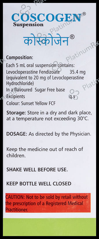 Coscogen Oral Suspension Mango Sugar Free