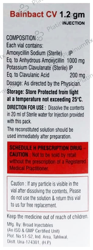 Bainbact CV 1.2 gm Injection
