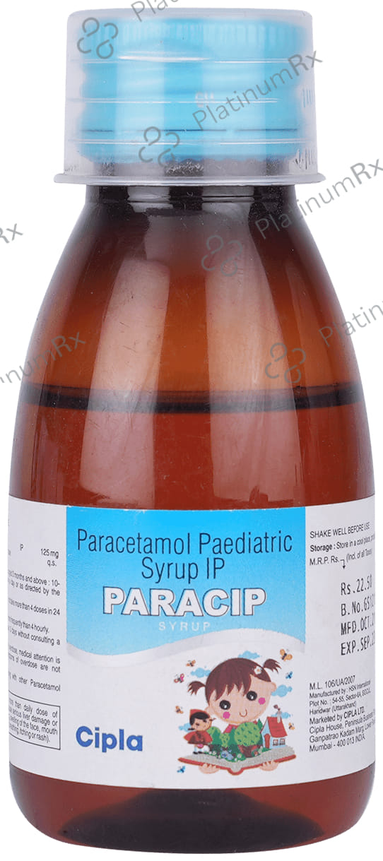 Paracip 125mg Syrup 60ml