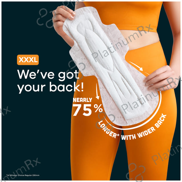 Whisper Bindazzz Nights Pads - Size XXXL 10 pads
