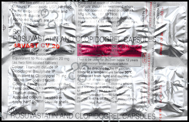 Arvast CV 20/75mg Capsule 10s