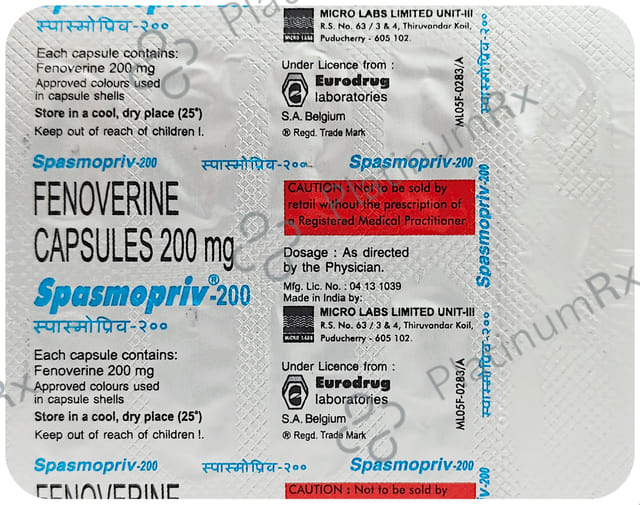 Spasmopriv 200mg Capsule