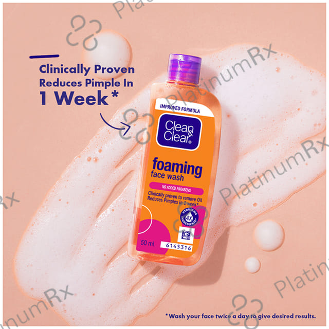 Clean & Clear Foaming Face Wash 50ml