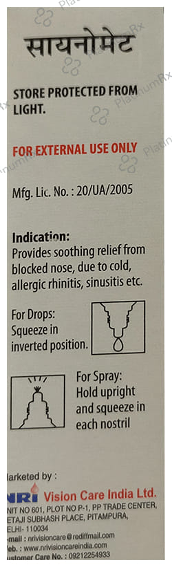 Sinomet Nasal Spray