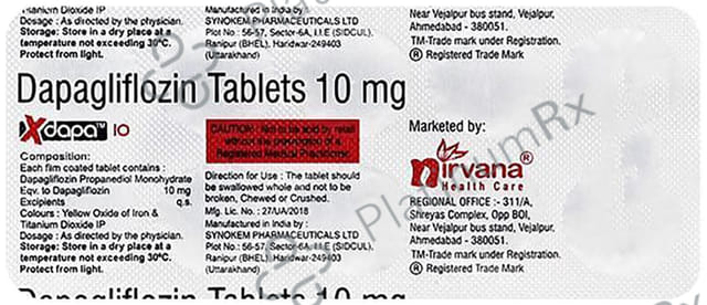 Xdapa 10mg Tablet