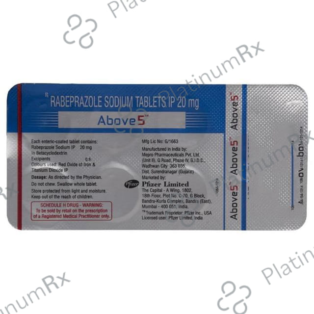 Above 5 20mg Tablet 7s