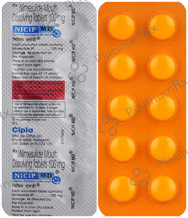 Nicip MD 100mg Tablet 10s