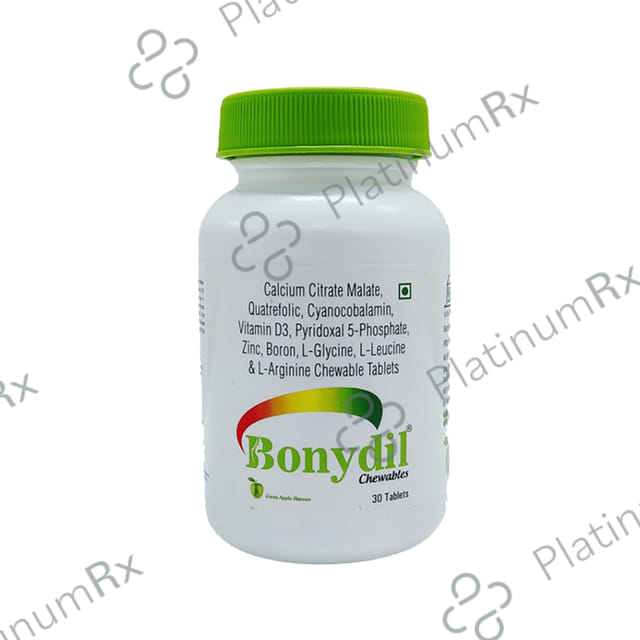 Bonydil Green Apple Flavour Chewable Tablet 30s
