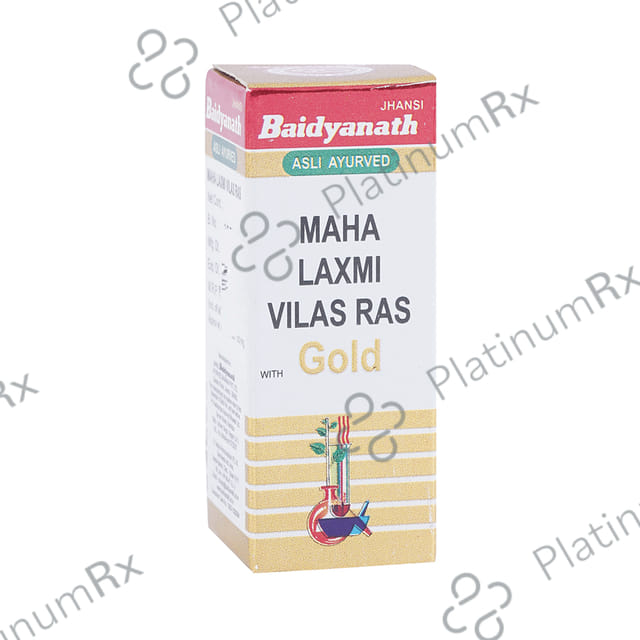 Baidyanath (Jhansi) Maha Laxmi Vilas Ras with Gold Tablet 25 tablets