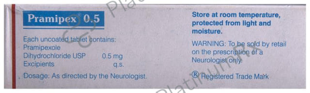 Pramipex 0.5mg Tablet 10s
