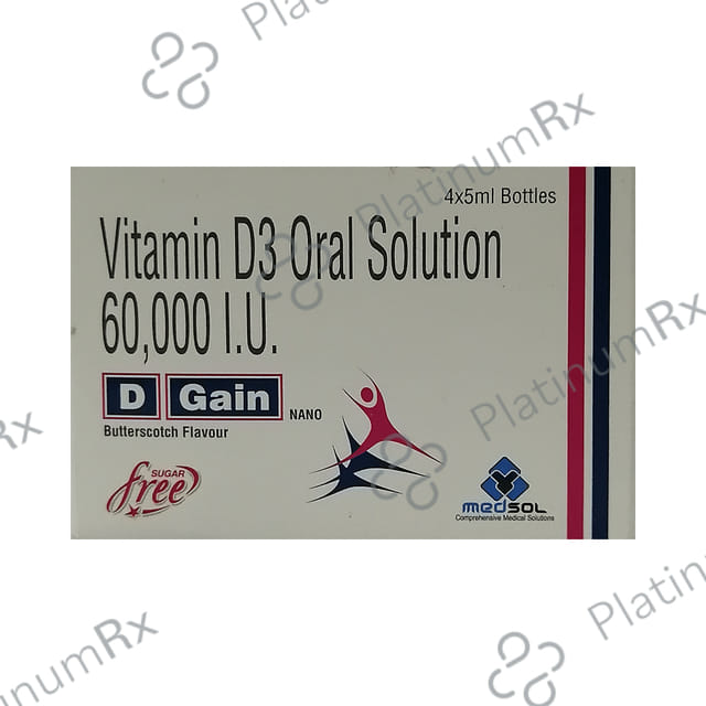 D Gain Nano Oral Solution Butterscotch Sugar Free