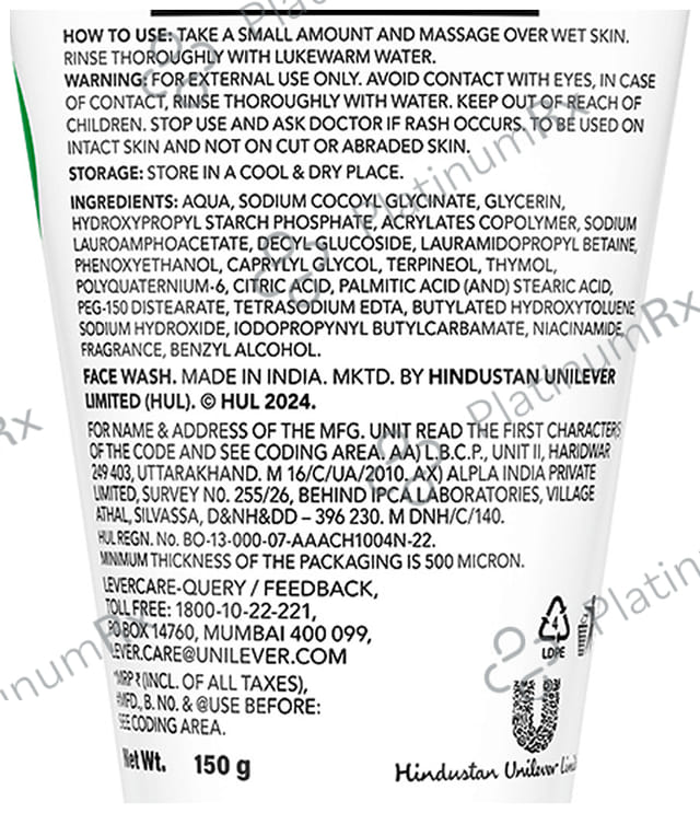 Novology 0.35% Thymol + Terpineol Acne Reduction Cleanser 150ml