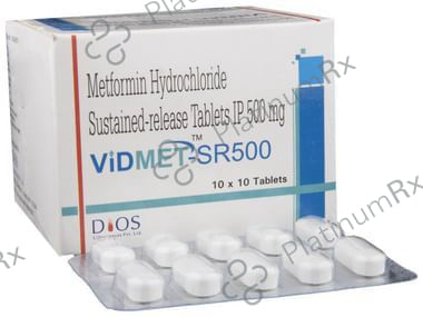 Vidmet SR 500mg Tablet 10s