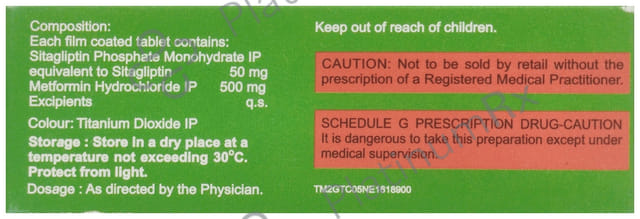 Sitabless M 50/500mg Tablet 15s