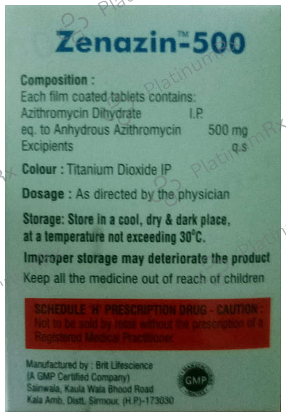 Zenazin 500 Tablet