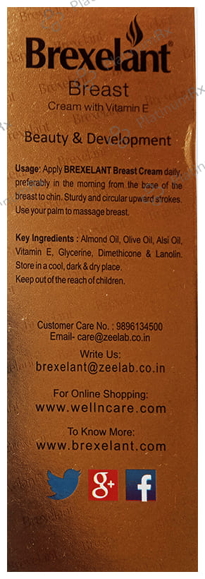 Brexelant Cream with Vitamin E (60gm Each) 4 Tubes