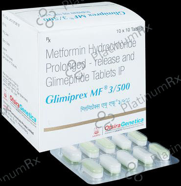 Glimiprex MF 3mg/500mg Tablet PR 10s
