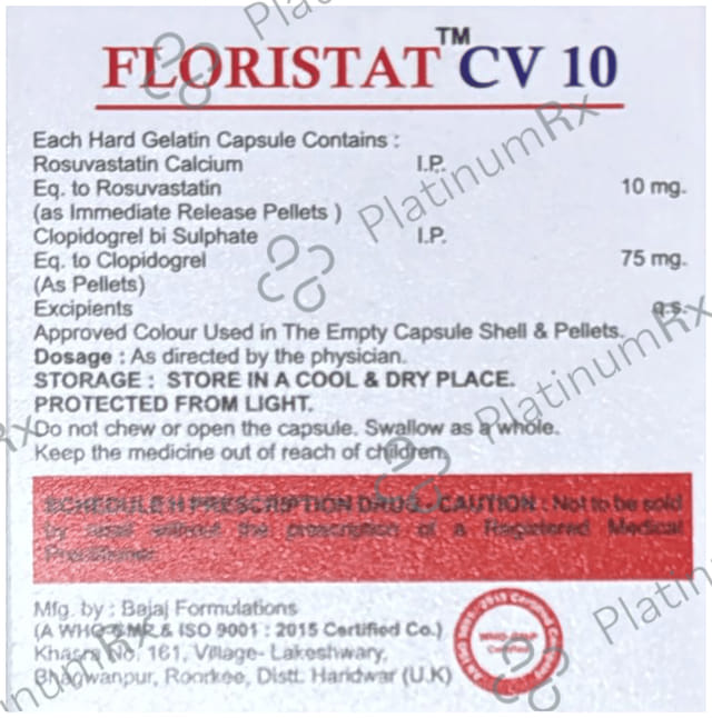 Floristat CV 10mg Capsule 10s